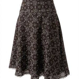 Rene Margo Black Floral Skirt Women's Size 3x